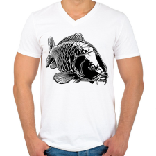 PRINTFASHION ponty - Férfi V-nyakú póló - Fehér férfi póló