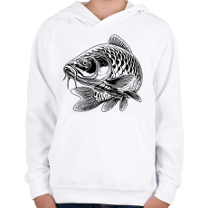 PRINTFASHION ponty - Gyerek kapucnis pulóver - Fehér