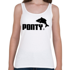PRINTFASHION Ponty - Női atléta - Fehér női trikó