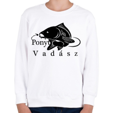 PRINTFASHION Ponty vadász - Gyerek pulóver - Fehér gyerek pulóver, kardigán