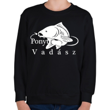 PRINTFASHION Ponyt vadászó - Gyerek pulóver - Fekete gyerek pulóver, kardigán