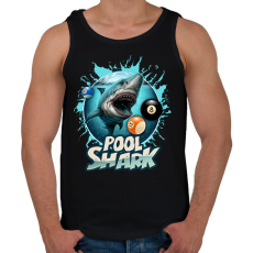 PRINTFASHION Pool Shark 2 - Férfi atléta - Fekete