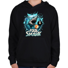 PRINTFASHION Pool Shark 2 - Gyerek kapucnis pulóver - Fekete gyerek pulóver, kardigán