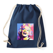 PRINTFASHION PopArt - Marilyn Monroe - Sportzsák, Tornazsák - Sötétkék tornazsák