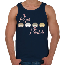 PRINTFASHION Popó péntek - Férfi atléta - Sötétkék atléta, trikó