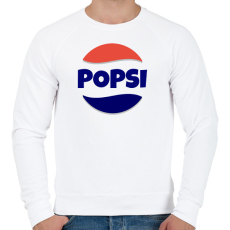PRINTFASHION POPSI - Férfi pulóver - Fehér