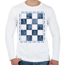 PRINTFASHION Popular chess players - Férfi hosszú ujjú póló - Fehér férfi póló