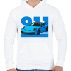 PRINTFASHION Porsche 911 - Férfi kapucnis pulóver - Fehér