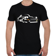 PRINTFASHION Porsche 911 - Férfi póló - Fekete férfi póló
