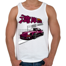 PRINTFASHION PORSCHE 911 RAUH WELT BEGRIFF RWB - Férfi atléta - Fehér