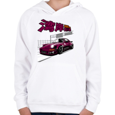 PRINTFASHION PORSCHE 911 RAUH WELT BEGRIFF RWB - Gyerek kapucnis pulóver - Fehér gyerek pulóver, kardigán