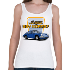 PRINTFASHION Porsche - Női atléta - Fehér