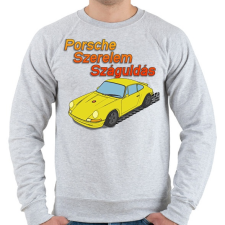 PRINTFASHION Porsche Szerelem Száguldás - Férfi pulóver - Sport szürke női pulóver, kardigán
