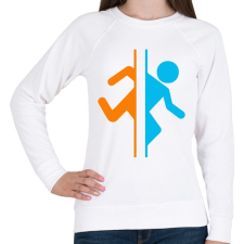 PRINTFASHION Portal - Női pulóver - Fehér női pulóver, kardigán