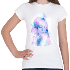 PRINTFASHION portré - Női póló - Fehér