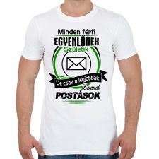 PRINTFASHION Postás - Férfi póló - Fehér férfi póló