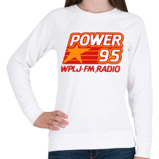 PRINTFASHION Power 95 - Női pulóver - Fehér
