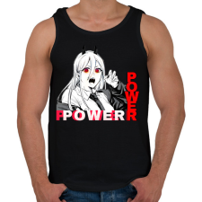 PRINTFASHION Power minta (Chainsaw man) - Férfi atléta - Fekete atléta, trikó