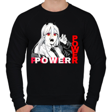 PRINTFASHION Power minta (Chainsaw man) - Férfi pulóver - Fekete férfi pulóver, kardigán