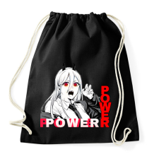 PRINTFASHION Power minta (Chainsaw man) - Sportzsák, Tornazsák - Fekete tornazsák