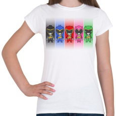 PRINTFASHION Power Rangers - Női póló - Fehér