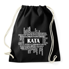 PRINTFASHION Pozitív tulajdonságok - névvel - Sportzsák, Tornazsák - Fekete tornazsák