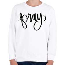 PRINTFASHION Pray - Gyerek pulóver - Fehér gyerek pulóver, kardigán