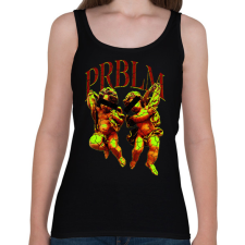 PRINTFASHION PRBLM - Női atléta - Fekete női trikó