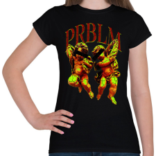 PRINTFASHION PRBLM - Női póló - Fekete női póló