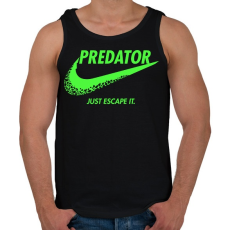 PRINTFASHION Predator - Férfi atléta - Fekete