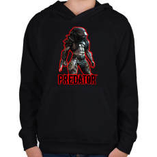 PRINTFASHION PREDATOR  - Gyerek kapucnis pulóver - Fekete