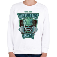 PRINTFASHION Predator Gym - Gyerek pulóver - Fehér gyerek pulóver, kardigán