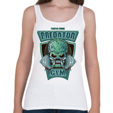 PRINTFASHION Predator Gym - Női atléta - Fehér női trikó