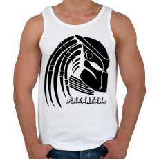 PRINTFASHION Predator head - Férfi atléta - Fehér