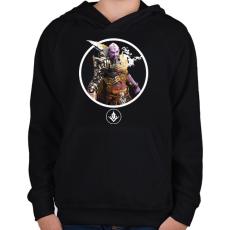 PRINTFASHION Predecessor - Fengmao - Gyerek kapucnis pulóver - Fekete