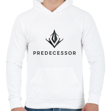 PRINTFASHION Predecessor - Férfi kapucnis pulóver - Fehér férfi pulóver, kardigán