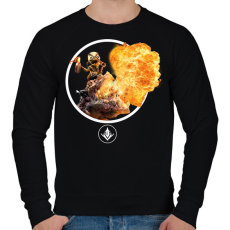 PRINTFASHION Predecessor - Iggy and Scorch - Férfi pulóver - Fekete