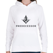PRINTFASHION Predecessor - Női kapucnis pulóver - Fehér női pulóver, kardigán