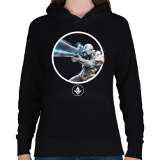 PRINTFASHION Predecessor - Wraith - Női kapucnis pulóver - Fekete