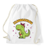 PRINTFASHION Pregosaurus - Sportzsák, Tornazsák - Fehér