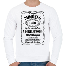PRINTFASHION Prémium minőség, egyedi évszámmal! - Férfi pulóver - Fehér