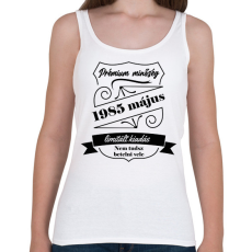 PRINTFASHION Prémium minőség - Évvel, hónappal - Női atléta - Fehér