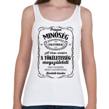 PRINTFASHION Prémium minőség - Hónappal (fekete) - Női atléta - Fehér női trikó