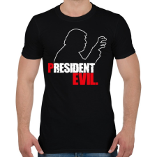 PRINTFASHION President Evil - Férfi póló - Fekete férfi póló