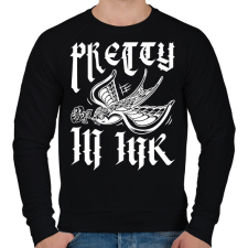 PRINTFASHION Pretty in ink - Férfi pulóver - Fekete férfi pulóver, kardigán