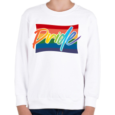 PRINTFASHION pride abstract - Gyerek pulóver - Fehér gyerek pulóver, kardigán