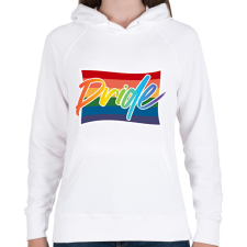 PRINTFASHION pride abstract - Női kapucnis pulóver - Fehér női pulóver, kardigán