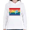 PRINTFASHION pride for - Női kapucnis pulóver - Fehér