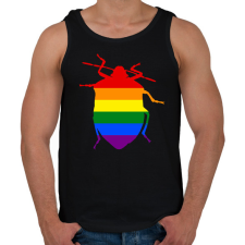 PRINTFASHION Pride Poloska - Férfi atléta - Fekete atléta, trikó