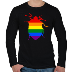 PRINTFASHION Pride Poloska - Férfi hosszú ujjú póló - Fekete